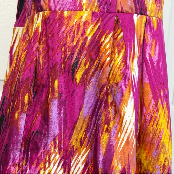 NWT Bisou Bisou Magenta Fuchsia Print Strapless Corset Mini Dress 16 - Picture 9 of 16